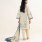 3 Piece - Embroidered Cotton Suit