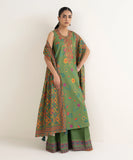 3 Piece - Embroidered Cotton Suit