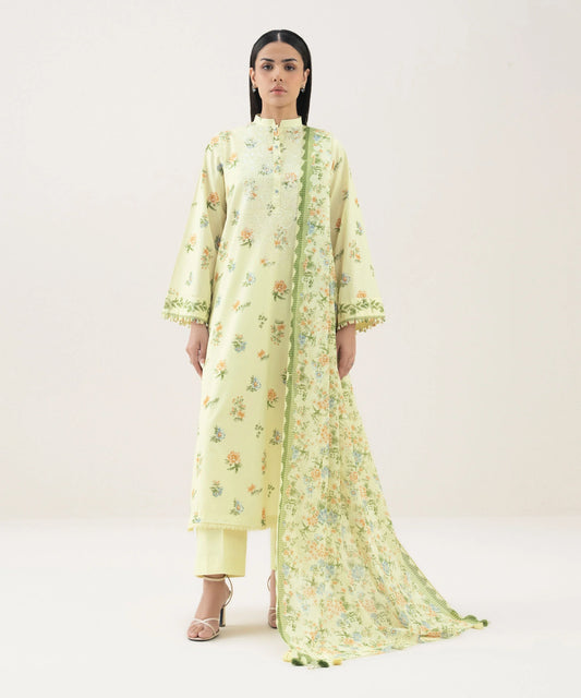 3 Piece - Embroidered Lawn Suit