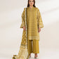 3 Piece - Embroidered Cotton Suit