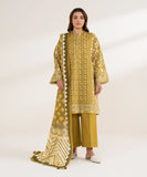 3 Piece - Embroidered Cotton Suit