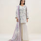 3 Piece - Embroidered Zari Lawn Suit