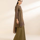 3 Piece - Embroidered Cotton Jacquard Suit