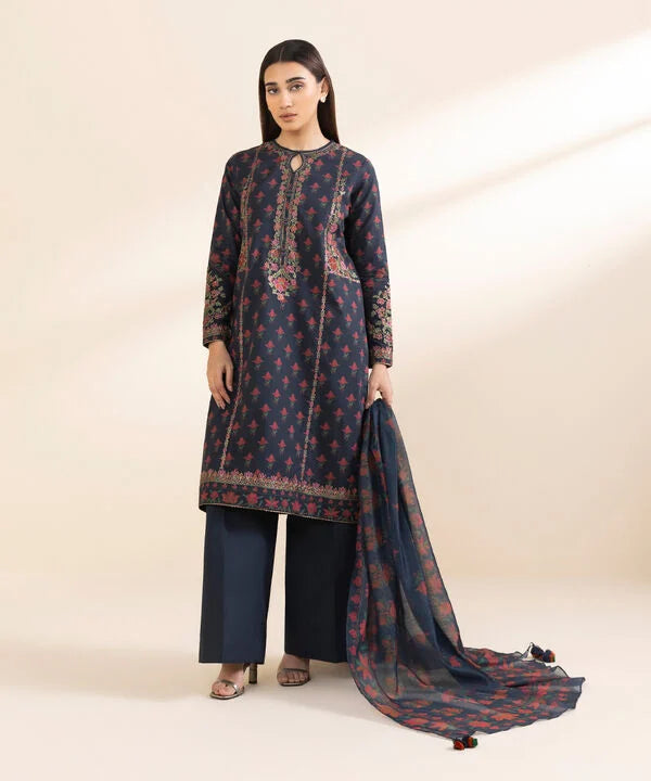 3 Piece - Embroidered Lawn Suit