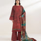 3 Piece - Embroidered Cotton Suit