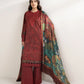 3 Piece - Embroidered Cotton Suit