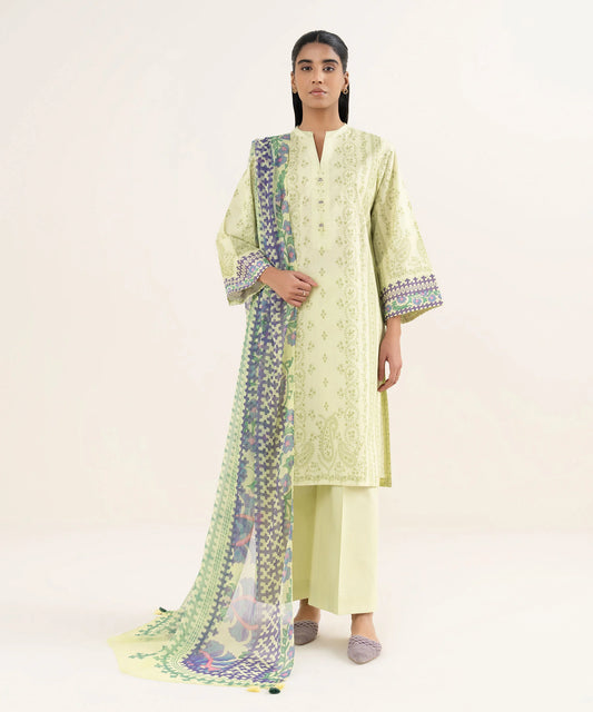 3 Piece - Printed Lawn Suit