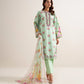 3 Piece - Embroidered Zari Cotton Suit