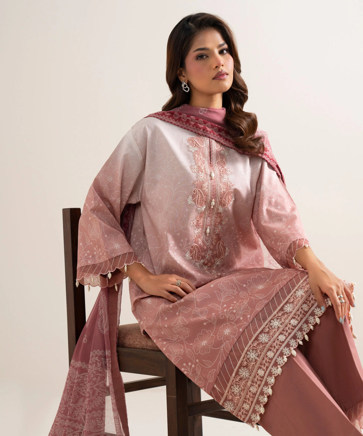 3 Piece - Embroidered Lawn Suit
