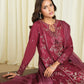 3 Piece - Embroidered Cotton Jacquard Suit