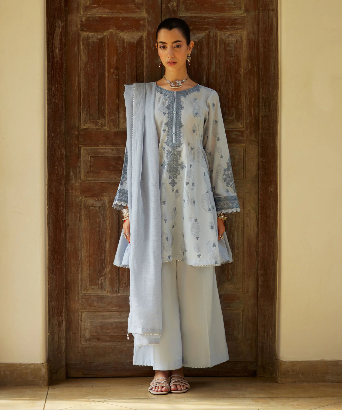 3 Piece - Embroidered Lawn Suit