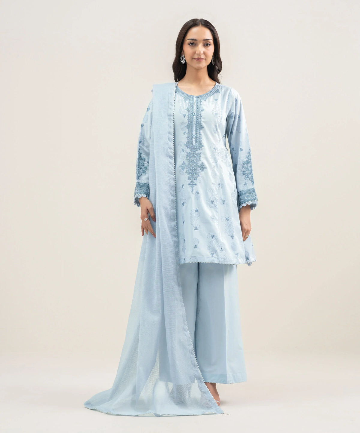 3 Piece - Embroidered Lawn Suit