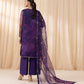 3 Piece - Embroidered Organza Suit