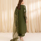 3 Piece - Embroidered Silk Suit