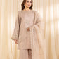 3 Piece - Embroidered Silk Suit