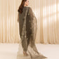 3 Piece - Embroidered Organza Suit