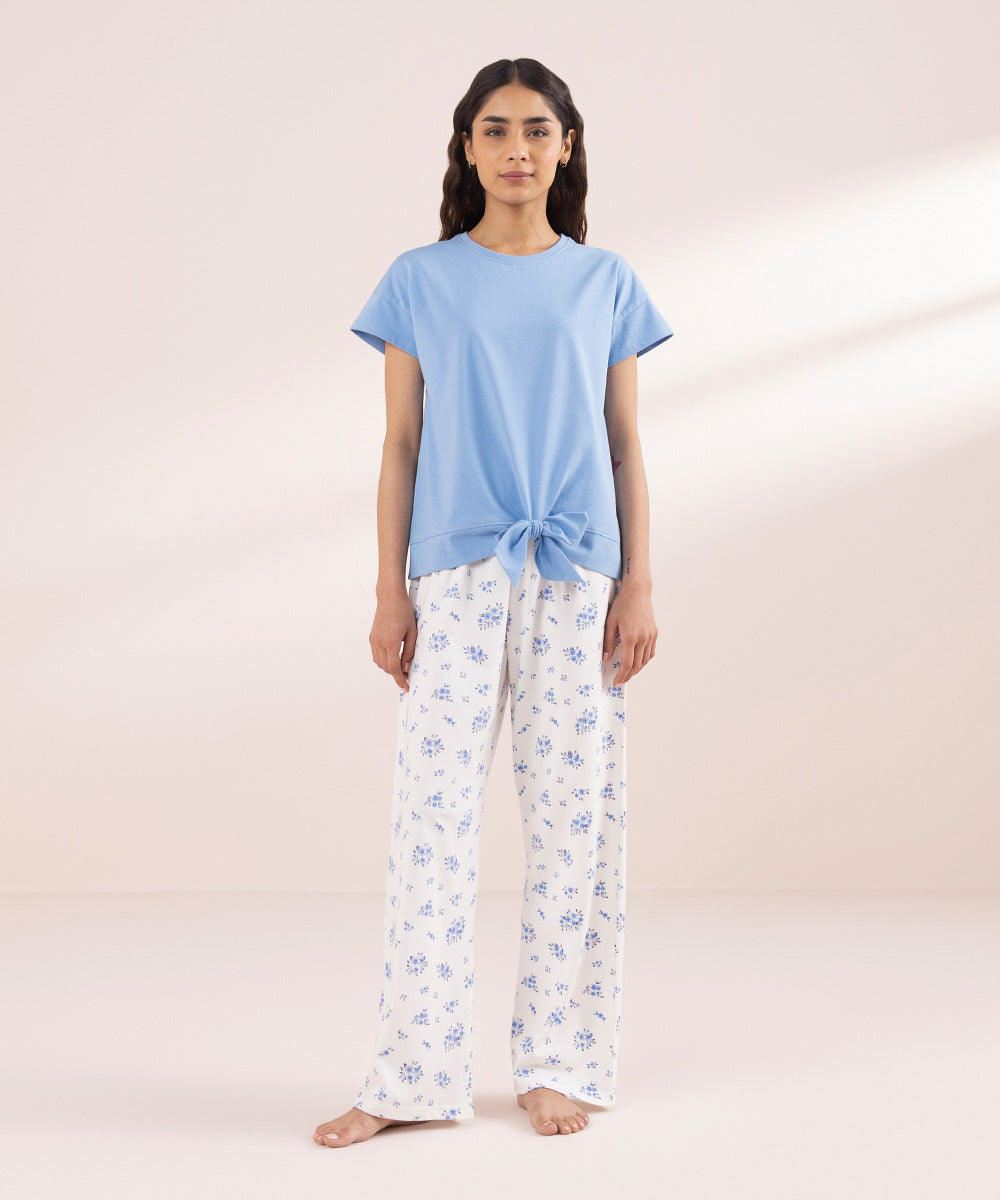 Printed Cotton Trousers