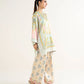2 Piece - Printed Silk Suit