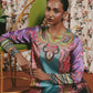 2 Piece - Printed Silk Suit