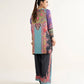 2 Piece - Printed Silk Suit