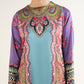 2 Piece - Printed Silk Suit