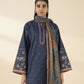 2 Piece - Embroidered Crosshatch Suit