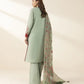 2 Piece - Embroidered Crosshatch Suit