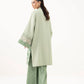 2 Piece - Embroidered Linen Suit