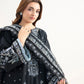 3 Piece - Embroidered Cotton Satin Suit