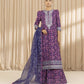 3 Piece - Embroidered Silk Suit