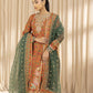 3 Piece - Embroidered Raw Silk Suit