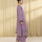 3 Piece - Embroidered Cotton Jacquard Suit