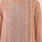 3 Piece - Embroidered Chiffon Suit