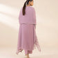 3 Piece - Embroidered Chiffon Suit