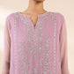 3 Piece - Embroidered Chiffon Suit