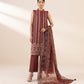3 Piece - Embroidered Raw Silk Suit