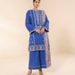 3 Piece - Embroidered Crosshatch Suit