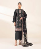 3 Piece - Embroidered Crosshatch Suit