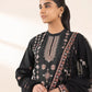 3 Piece - Embroidered Crosshatch Suit