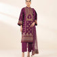 3 Piece - Embroidered Crosshatch Suit