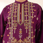 3 Piece - Embroidered Crosshatch Suit