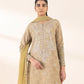 3 Piece - Embroidered Cotton Jacquard Suit