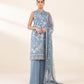 3 Piece - Embroidered Cotton Jacquard Suit