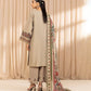 3 Piece - Embroidered Cotton Net Suit