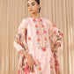 3 Piece - Embroidered Cotton Net Suit