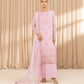 3 Piece - Embroidered Net Suit