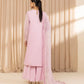 3 Piece - Embroidered Net Suit