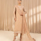 3 Piece - Embroidered Net Suit