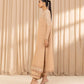 3 Piece - Embroidered Net Suit