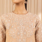 3 Piece - Embroidered Net Suit